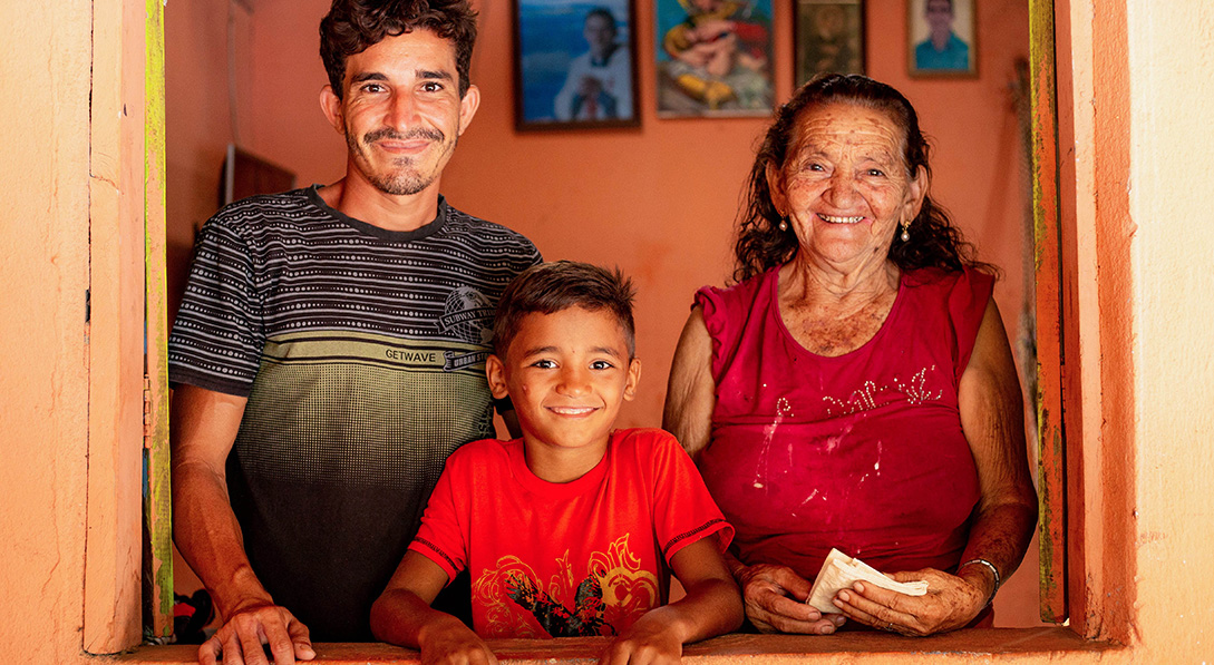 Eduardo and his foster family