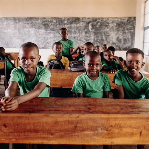 Children in a Compassion center.