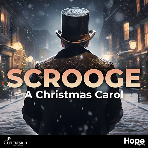 Scrooge: A Christmas Carol podcast promo image