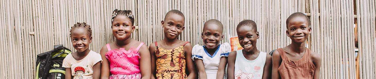 Six smiling children