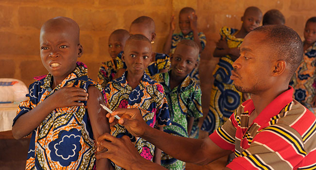 Students receiving immunizations