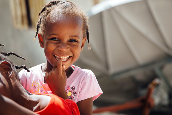 Little girl smiling