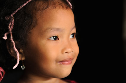 a smiling young girl