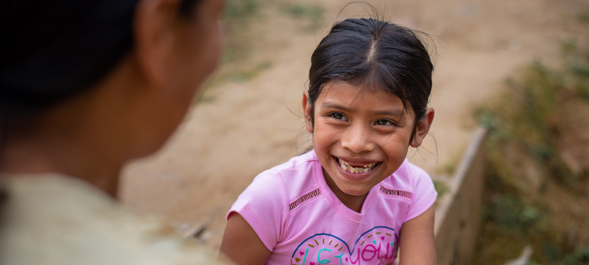 Young girl smiling