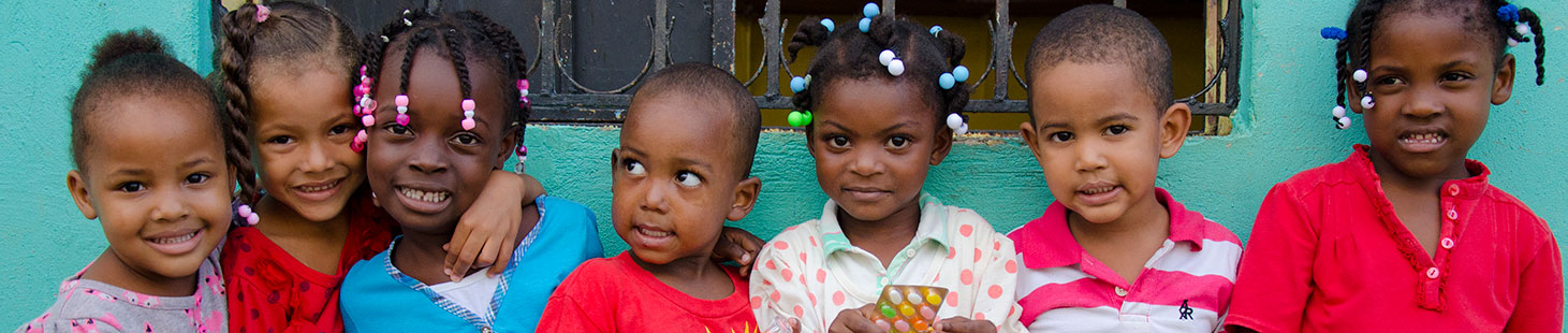 A group of children standing together